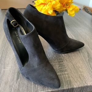 European suede heels